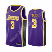 Los Angeles Lakers Basket Tröja 2019-20 Anthony Davis 3# Lila Statement Edition Swingman..
